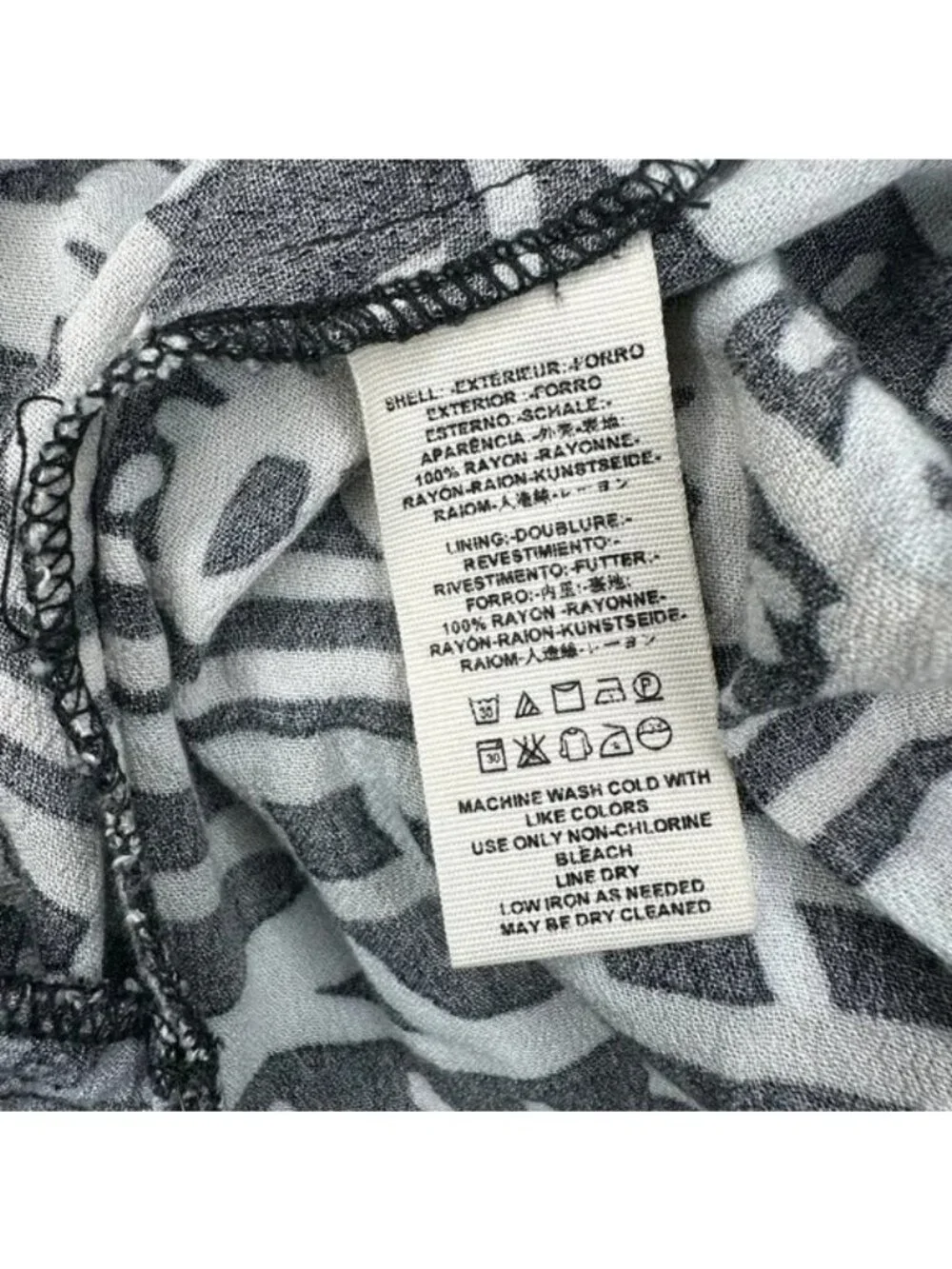 Free People Tegan Black Borders Keyhole Long Sleeve Mini Dress - Picture 3 of 8